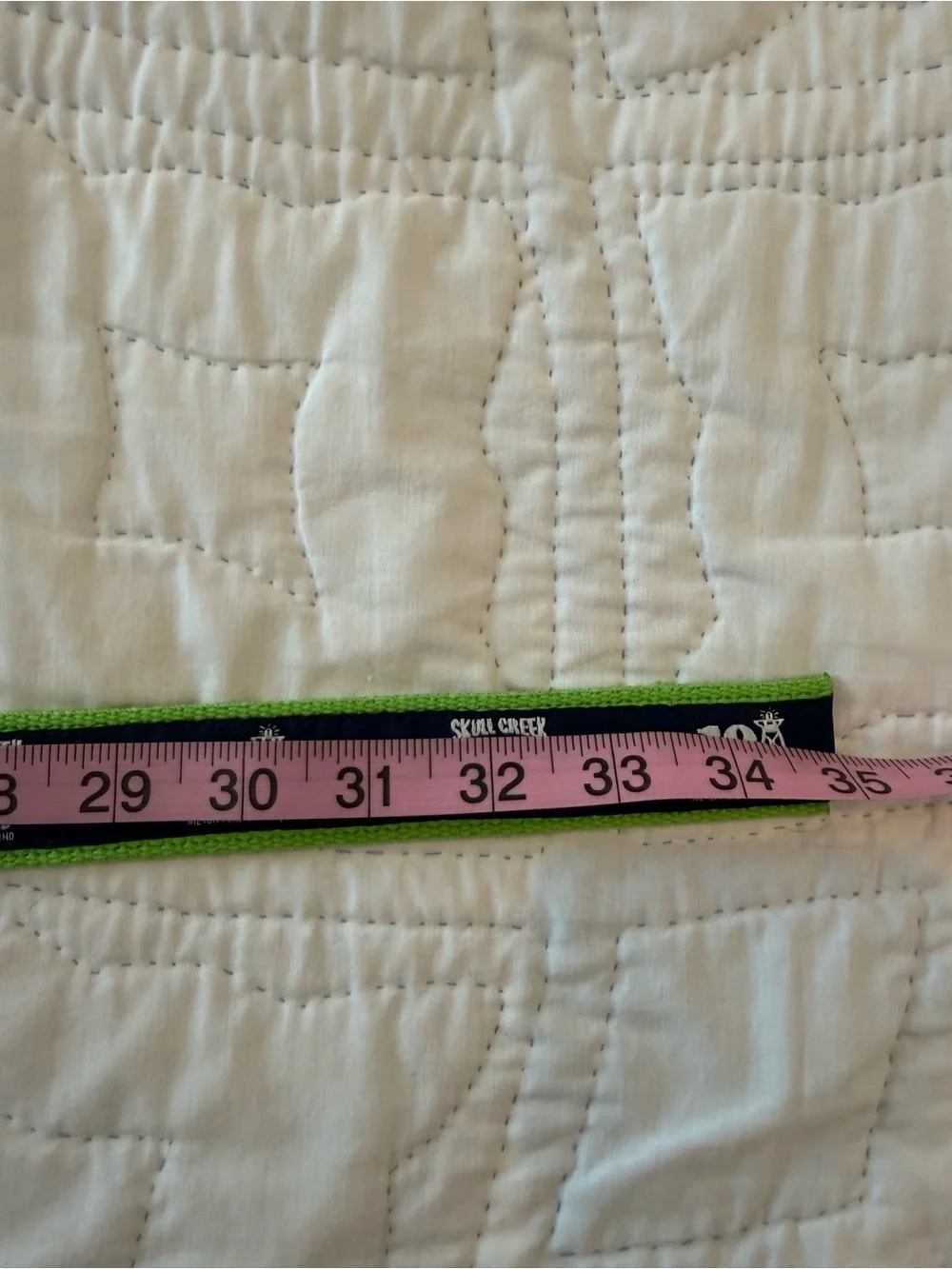Green & Navy Kids Belt with Metal Buckle